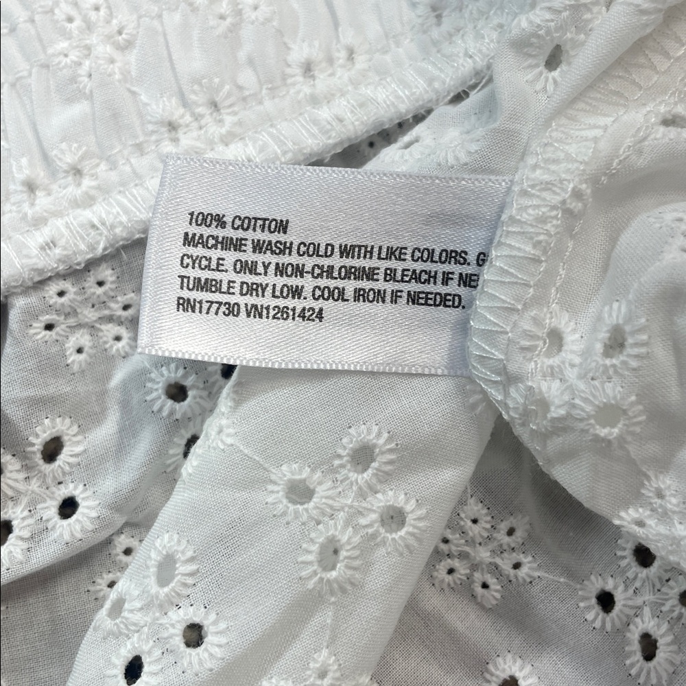 Wild Fable White Eyelet Buttoned Sleep Lounge Shorts Sheer Size XXL | NWT - Picture 7 of 8